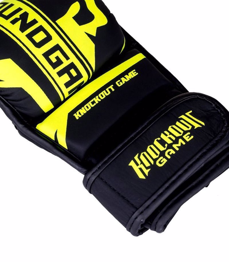 GROUNDGAME MMA Sparing Gloves stripe neon - black